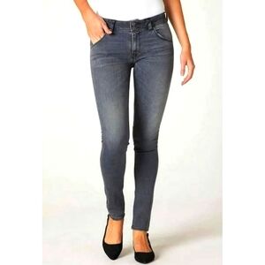 Hudson Jeans Women's Grey Collin Mid-Rise Skinny Jeans Size 28